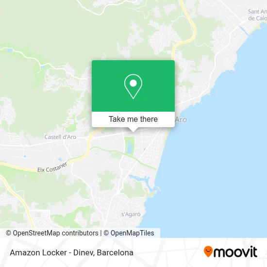 Amazon Locker - Dinev map