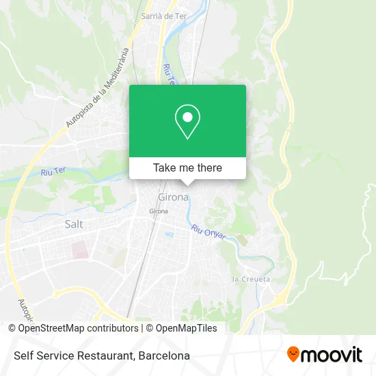 Self Service Restaurant map