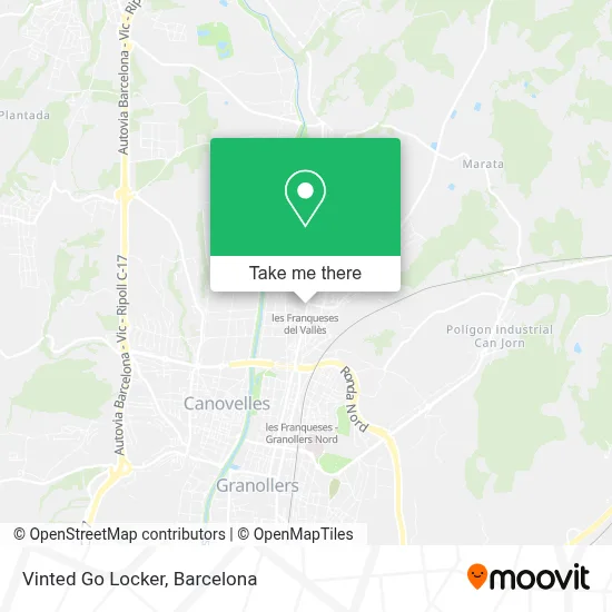 Vinted Go Locker map