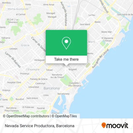 Nevada Service Productora map