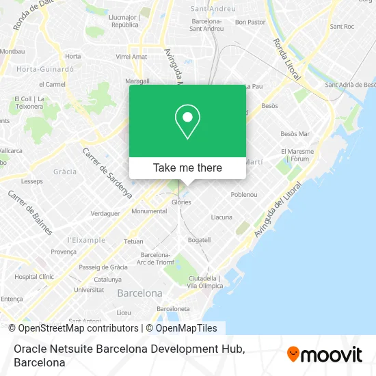 Oracle Netsuite Barcelona Development Hub map