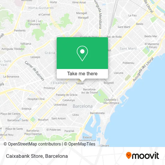 Caixabank Store map