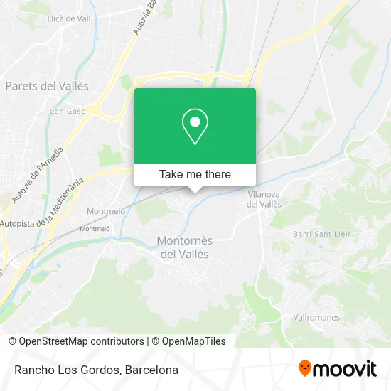 Rancho Los Gordos map