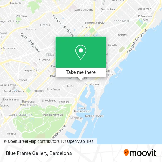 mapa Blue Frame Gallery
