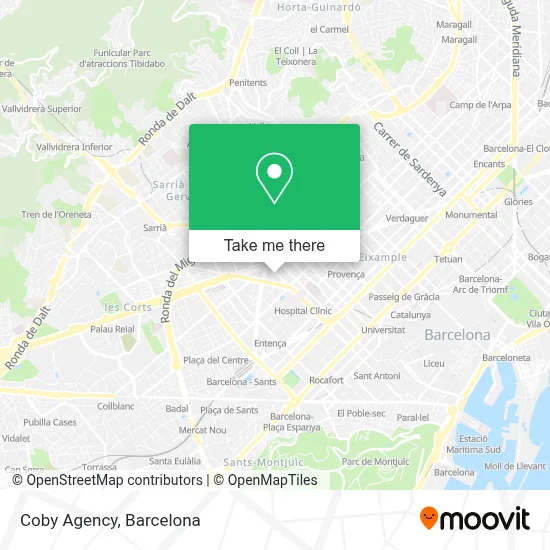Coby Agency map