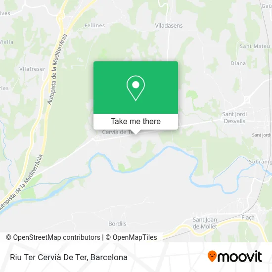 Riu Ter Cervià De Ter map
