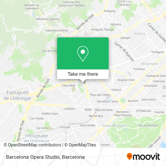 Barcelona Opera Studio map
