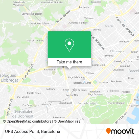 Ups Access Point map