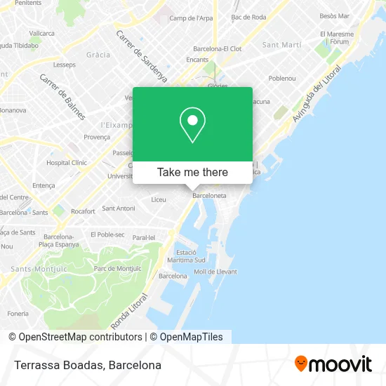 Terrassa Boadas map