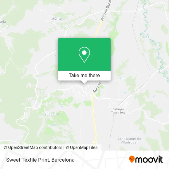 Sweet Textile Print map
