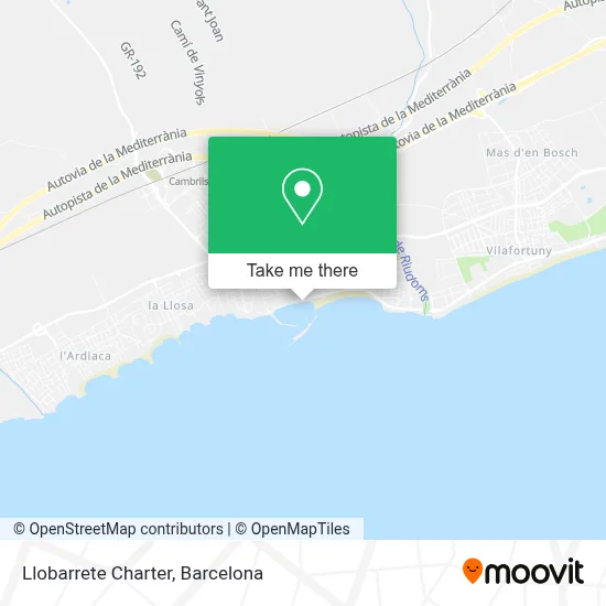 mapa Llobarrete Charter