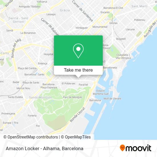 Amazon Locker - Alhama map