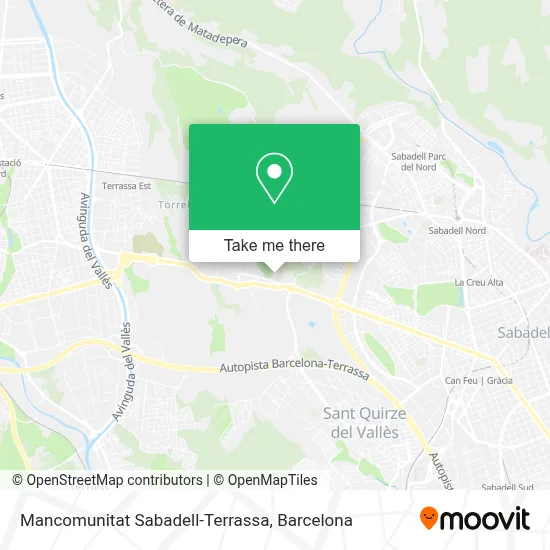 Mancomunitat Sabadell-Terrassa map