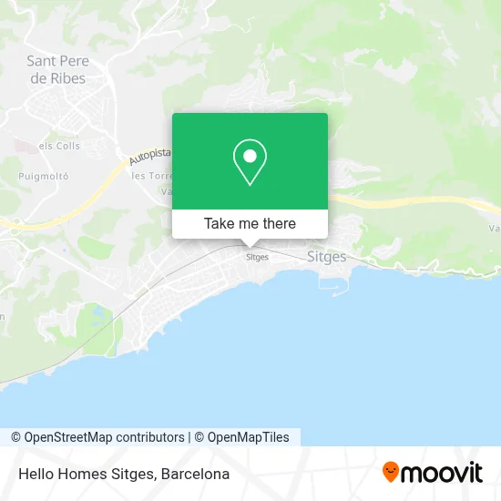 Hello Homes Sitges map