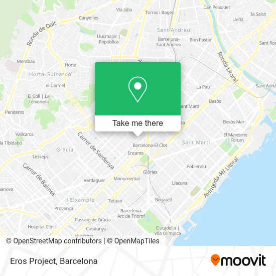 Eros Project map