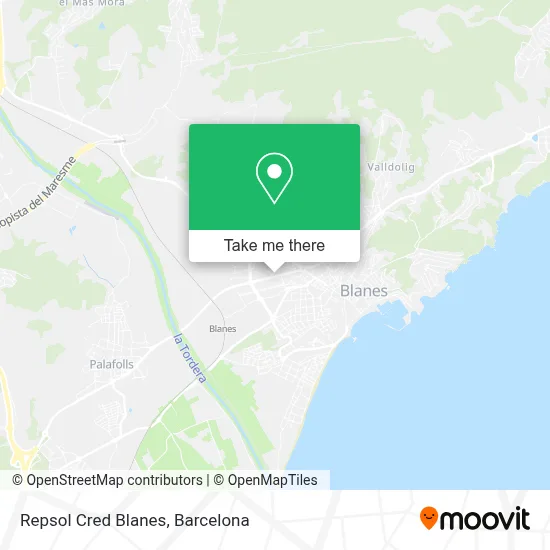 Repsol Cred Blanes map