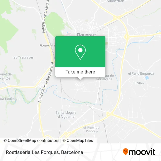 Rostisseria Les Forques map
