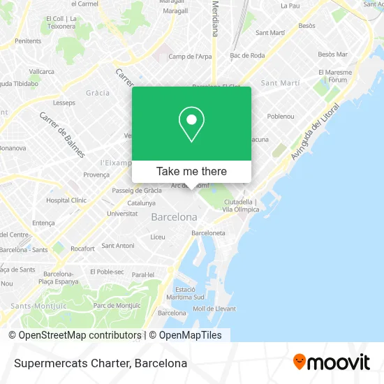 Supermercats Charter map