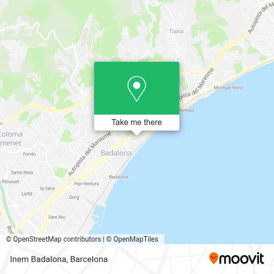 Inem Badalona map