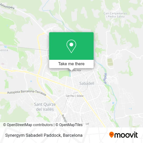 Synergym Sabadell Paddock map