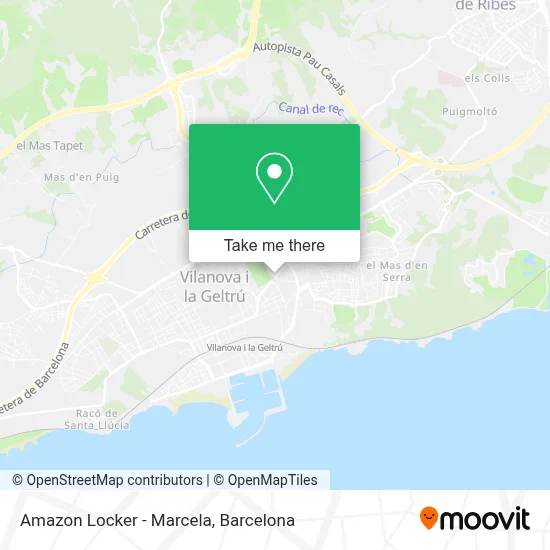 Amazon Locker - Marcela map