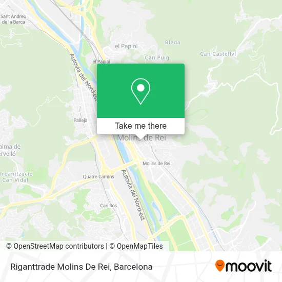 Riganttrade Molins De Rei map