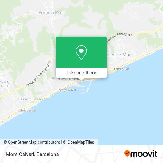 Mont Calvari map
