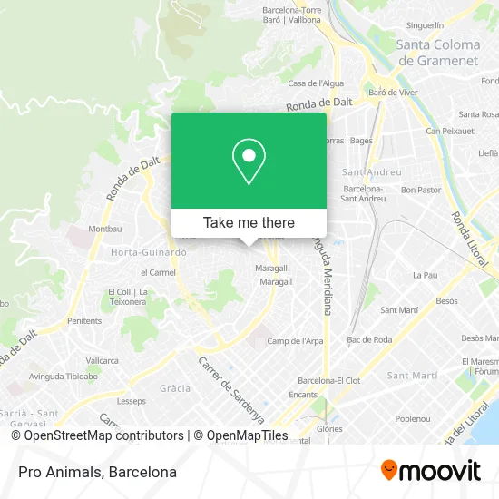 Pro Animals map