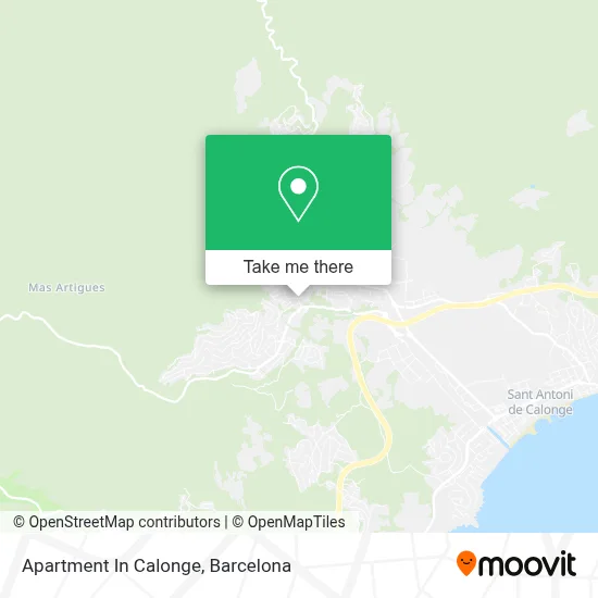 Apartment In Calonge map