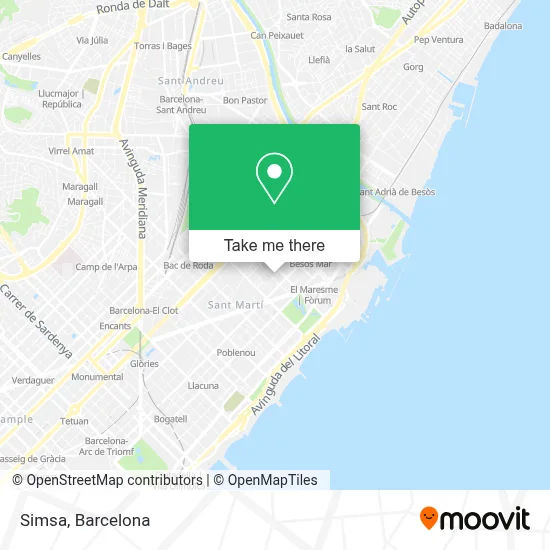 Simsa map
