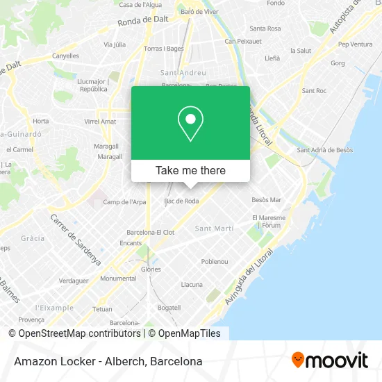 Amazon Locker - Alberch map