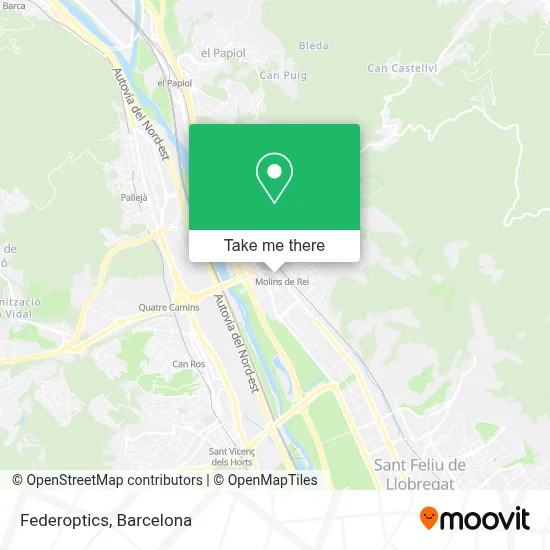 Federoptics map