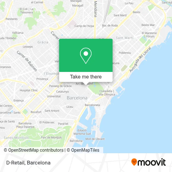 D-Retail map