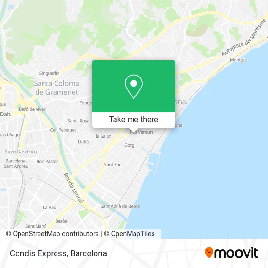 Condis Express map
