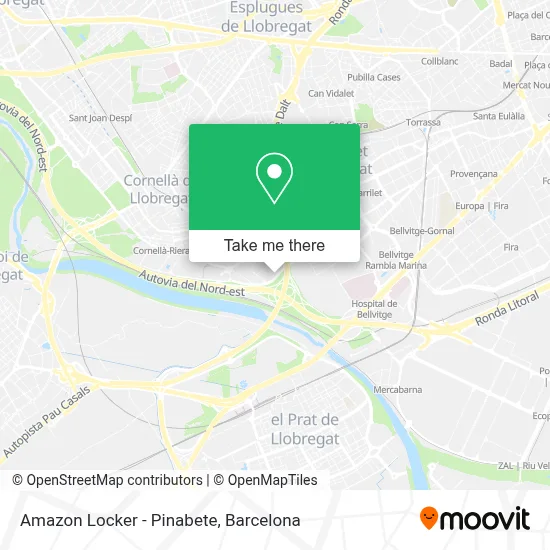 Amazon Locker - Pinabete map