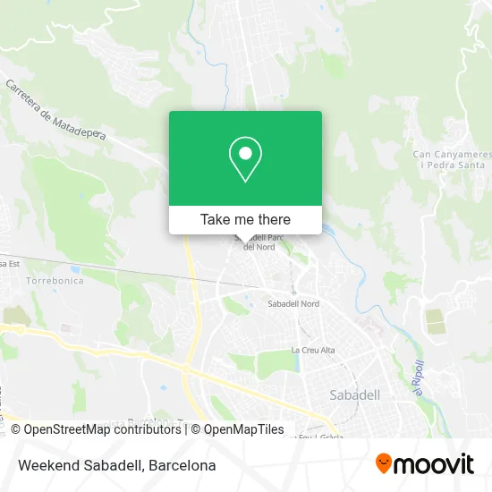 Weekend Sabadell map