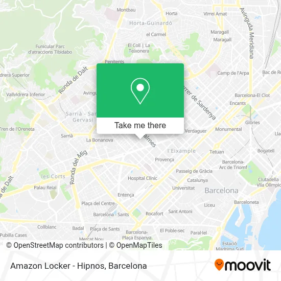 Amazon Locker - Hipnos map