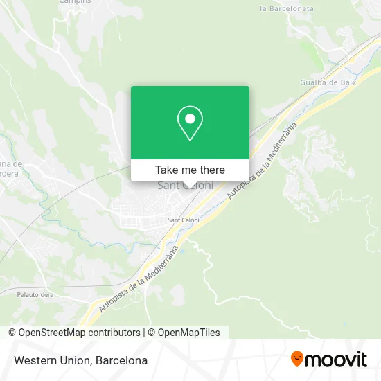 Western Union map