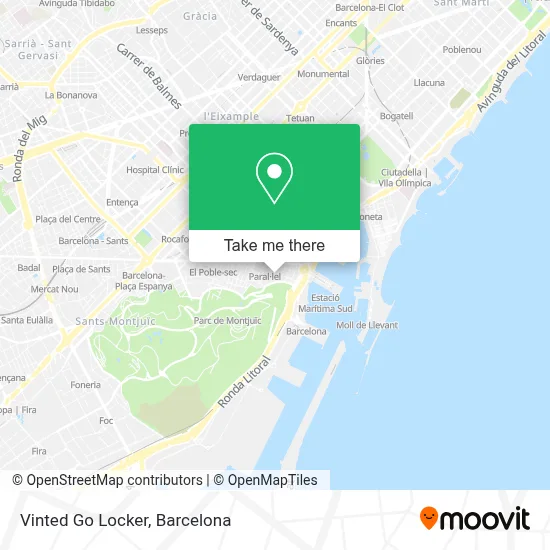 Vinted Go Locker map