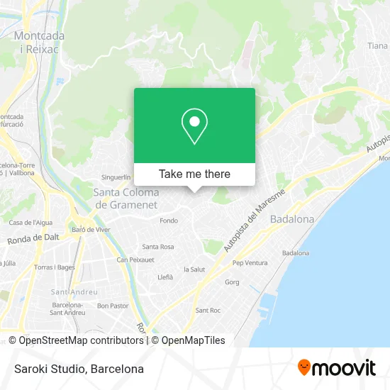 Saroki Studio map