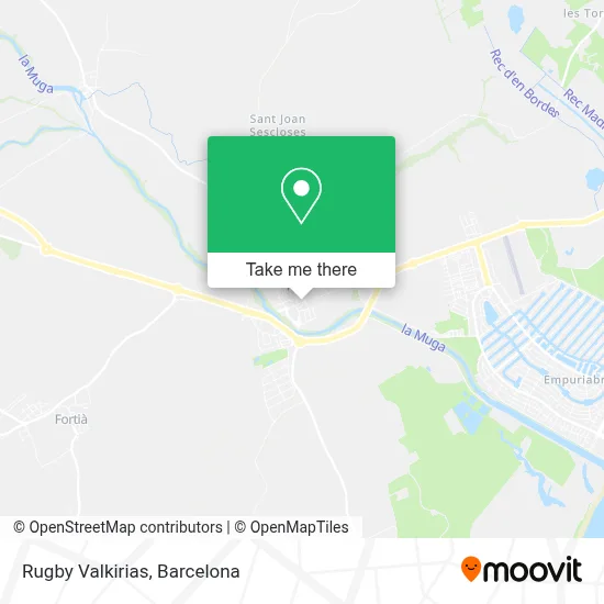 Rugby Valkirias map