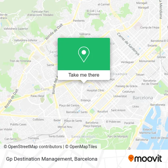 mapa Gp Destination Management