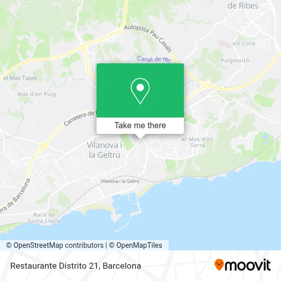 Restaurante Distrito 21 map
