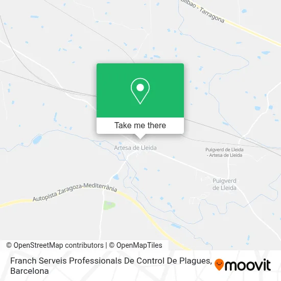 Franch Serveis Professionals De Control De Plagues map