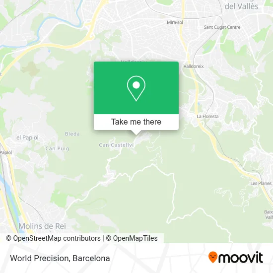 World Precision map