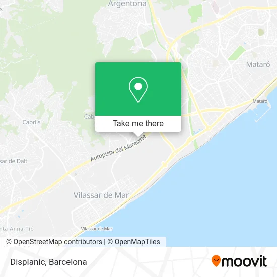 Displanic map