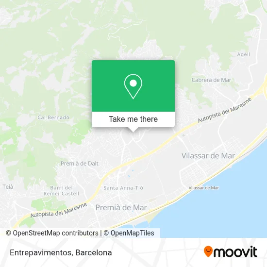 Entrepavimentos map