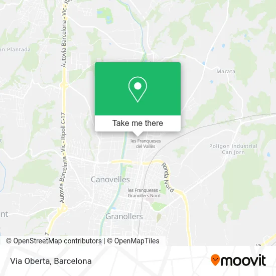 Via Oberta map
