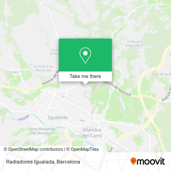 Radiadores Igualada map