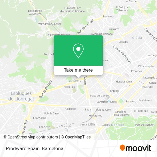 Prodware Spain map